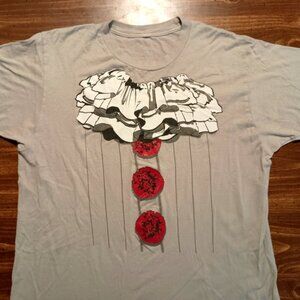 IT PENNYWISE COSPLAY T-SHIRT - Large // Clown Costume Tee Shirt Halloween Horror